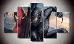 Tableau Spiderman Décoration Mural Salon Chambre Enfants HD Imprimer 5 Panneaux