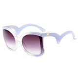 Lunettes de soleil Femmes Marque De Luxe Design Surdimensionné UV400 RS390