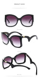Lunettes de soleil Femmes Marque De Luxe Design Surdimensionné UV400 RS390