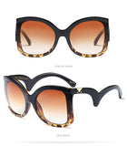 Lunettes de soleil Femmes Marque De Luxe Design Surdimensionné UV400 RS390