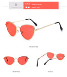 Sexy Petite Rétro Vintage,Lunettes De Soleil Cat Eye Pour Femmes Lunettes Multicolores Tendance 2019