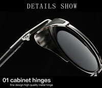 Llunettes de soleil Unisexe rond designer rétro et gothiques  oculos UV400 GYsnl vintage