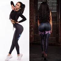 Leggings Femmes Taille Haute Imprimer Tricoté Push Up Vêtements De Sport Workout