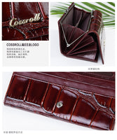 Très jolie portefeuille de Luxe femme 2018 en cuir véritable long portefeuille bourse