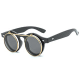 lunettes de soleil vintage rondes steampunk gothiques pour femmes Tendance été 2019