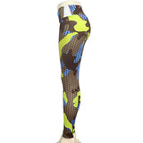 Push Up Leggings Nouveau Casual Sexy Imprimé Camouflage Polyester Slim Respirant Fitness