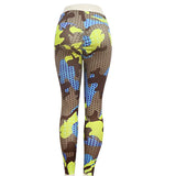 Push Up Leggings Nouveau Casual Sexy Imprimé Camouflage Polyester Slim Respirant Fitness