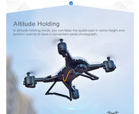 Drone hélicoptère RC Cam HD 1080P WIFI FPV Selfie 4Copter pliable Pro 20Min Temps vol
