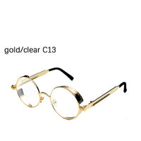 Lunettes De Soleil 2019 Rondes En Métal Unisexe En Miroir Cercle  Vintage Oculos UV400