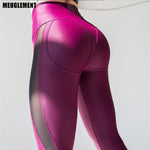 Leggins Push Up Hanches Femmes Taille Élastique Sportive Pantalon D'entraînement