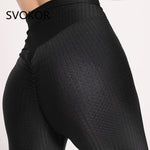 SVOKOR Leggings Femmes Solide Cinq Couleurs Casual Lâche Impression Fitness Fitness Leggings Polyester Taille Haute Sexy Slim Leggings