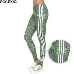 Mode Stretch 2019 Leggings Mauvaises herbes Sexy Silm Taille Haute Femmes