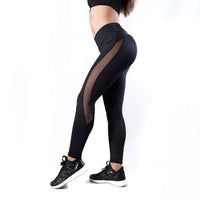 Solide Taille Haute Noir Fitness Legging Femmes Coeur Workout En Cuir PU Patchwork