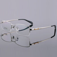 Pure Titanium Spectacle Frame Men Prescription Eyeglasses Computer Optical Clear Gold Eye Glasses Frame For Male Eyewear YQ279