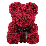 Ours Fleurs Roses/Chien Fleur pour Femmes Amies Valentines Mariage Cadeau Romantique