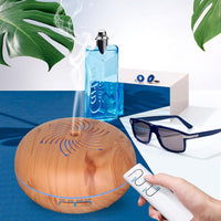 Humidificateur d'air ultrasonique 550ML Diffuseur d'huile essentielle d'Aromatherapy à télécommande